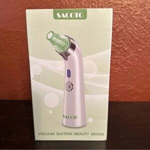 Sacoto Vacuum Suction Beauty Device Removes Blackheads Cleans Reduce Pores New